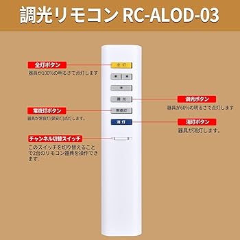 Amazon.co.jp: 照明リモコン RC-ALOD-03 for ODELIC